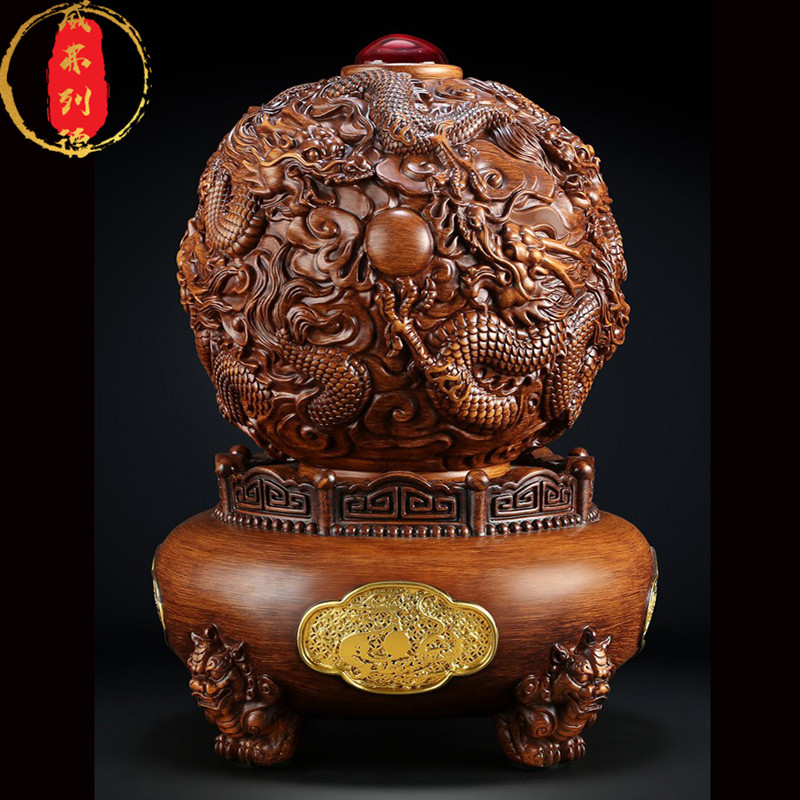 威弗列德招财龙纹鼎青龙鼎客厅玄关乔迁新居开业礼九转乾坤鼎摆件