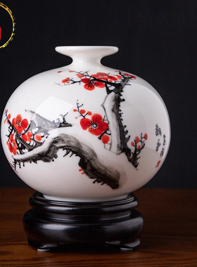 中式客厅电视柜博古架装饰品花瓶