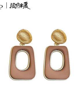 FEOX 《风吹半夏》官方联名许半夏同款肌理耳环
