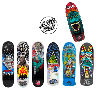 美国进口品牌 santacruz联名哥斯拉 复古板专业滑板板面 路冲