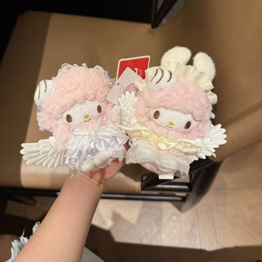 正版可爱卡通piano天使小羊挂件小玩偶公仔包挂件钥匙扣毛绒玩偶
