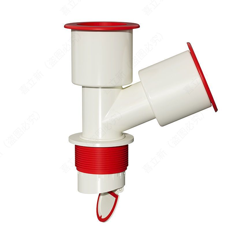 洗衣机出水管与地漏接头洗衣机下水管三头通防返臭神器洗手盆下水