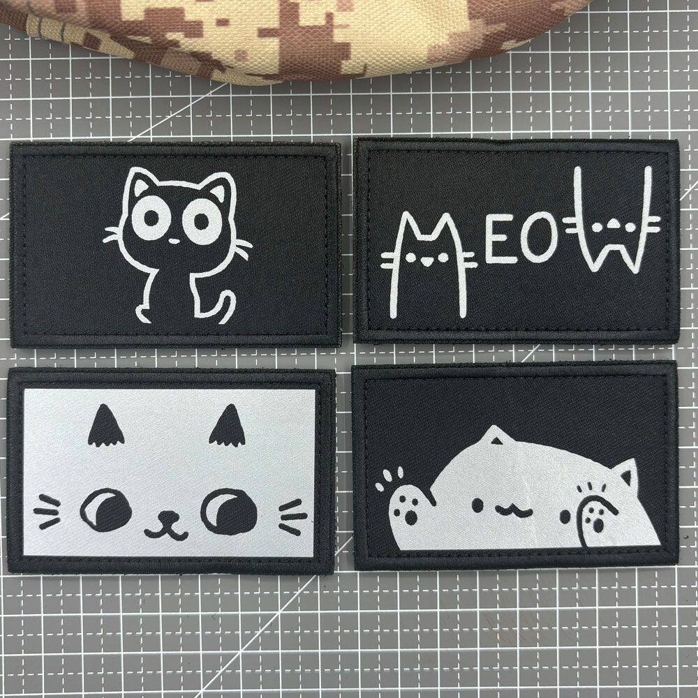 书包反光安全贴可爱猫咪