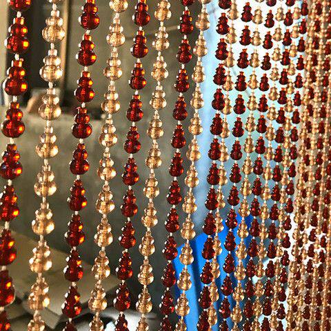 门帘防蚊串珠夏季珠帘门帘风水葫芦仿水晶装饰隔断玄关卧室卫生间