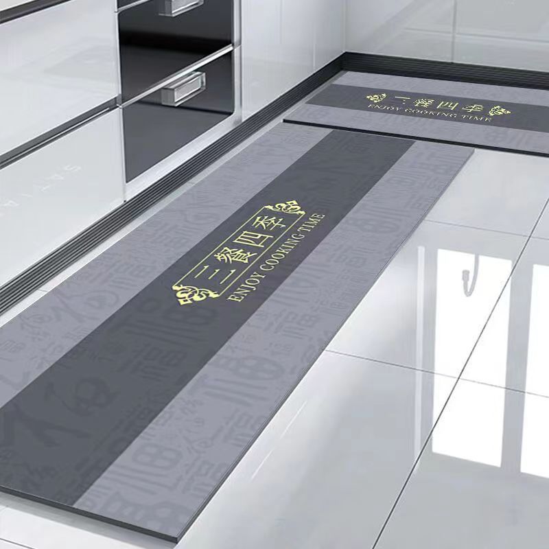 厨房脚垫儿厨房防滑地垫硅藻泥吸水吸油速干可擦脚垫门口耐脏地毯