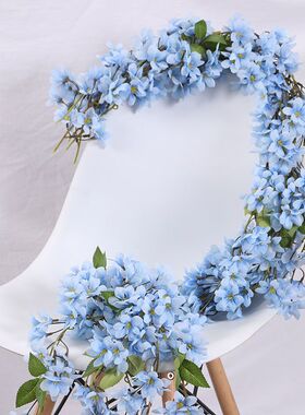 电线外露遮丑装饰仿真花藤蔓假花藤条空调管装饰电线缠绕墙面塑料