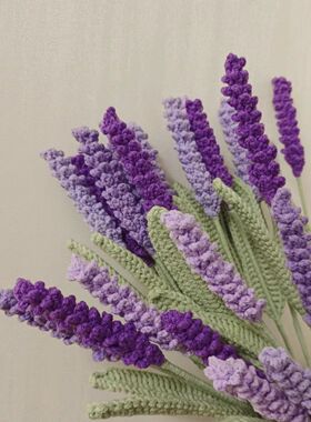 微钩材料包薰衣草花束长