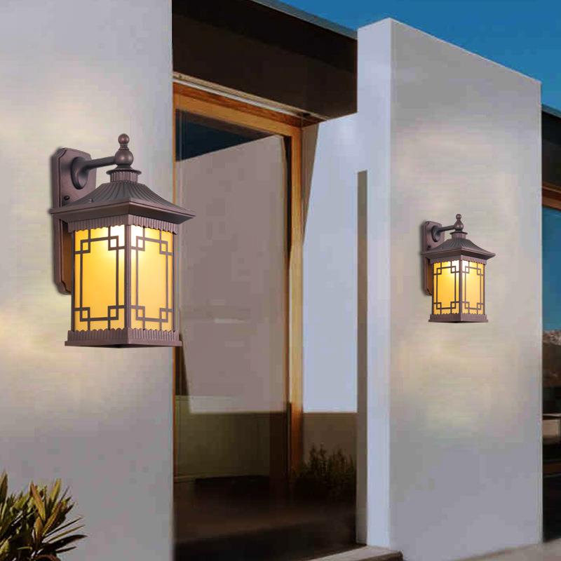 新中式户外壁灯防水庭院灯别墅景观灯外墙过道走廊楼梯露台阳台灯