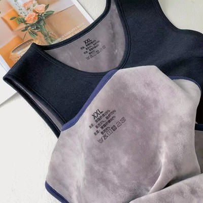 加绒加厚保暖背心男士内穿