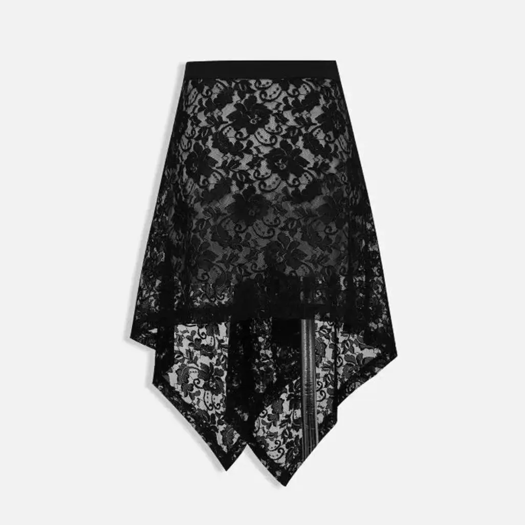 时尚复古设计显瘦蕾丝半身裙