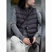 韩系时尚 宽松显瘦通勤百搭外套潮 无袖 潮流保暖马甲棉服女冬季 新款