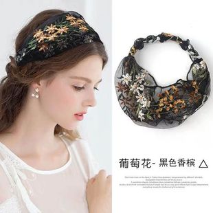 盖白头发的头饰宽边发带女遮白发头箍韩国甜美森女系洗脸压发头巾