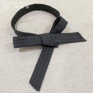 羽绒服腰带配件高级感新品加棉加厚系带羽绒面料腰带压线款无扣子