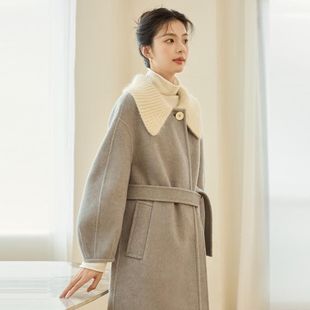 配羊毛衫的假领子秋冬防脏领毛线针织罗纹领口翻领尖领时尚百搭大