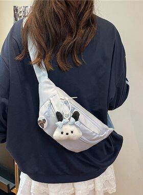 女士跑步专用腰包2026新款女包休闲简约斜挎包运动胸包小众百搭in