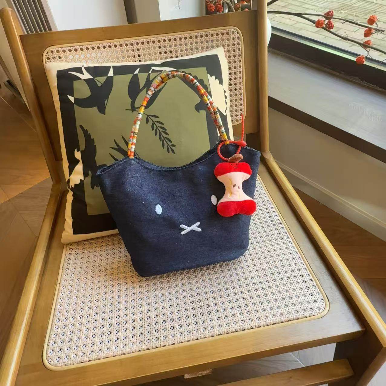 上班族网红手提袋牛仔包上班托特拎女包2025新款简约通勤饭盒便当,箱包皮具/热销女包/男包,手提箱,淘宝优惠券,粉丝福利购,淘宝优惠卷