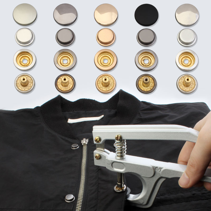 大衣固定扣按扣免缝四合扣套装按压式暗扣羽绒服纽扣冲锋衣钉扣衣