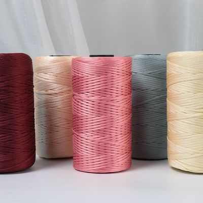 手工刺绣专用线中粗扁带线丝光棉麻手工diy编织钩勾包帽子毛线拖