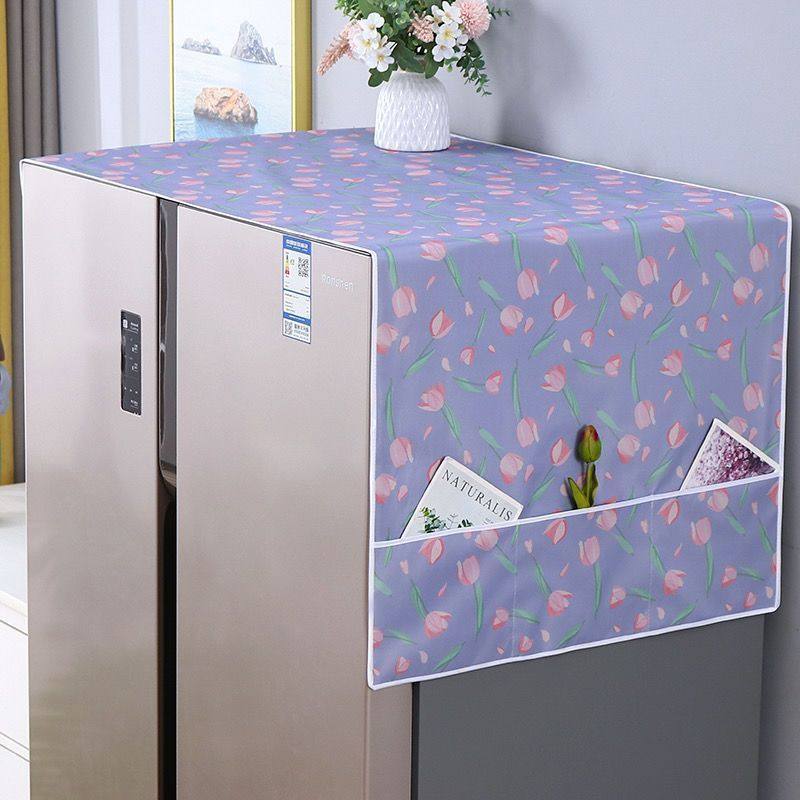 双开门冰箱专用盖布冰箱防尘盖布防水防油开门保护双开门微波炉防