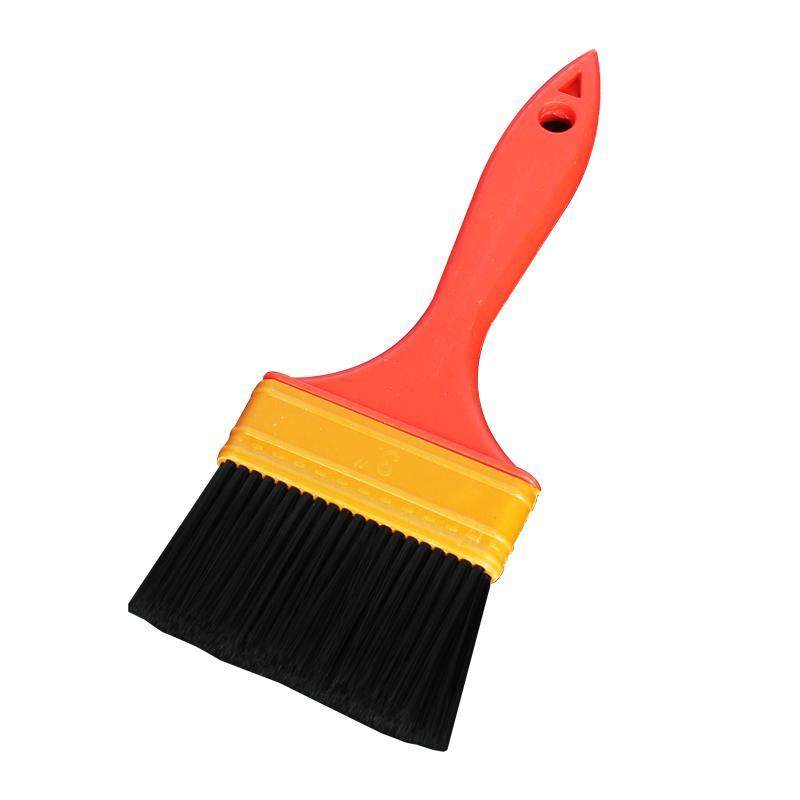 硬毛刷超硬耐用黑丝毛刷子黑毛不掉毛加厚油漆刷塑料尼龙硬毛植毛