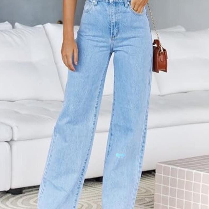 Trendy Mid Waisted Jeans 2024 Trendy Mid Waisted raight