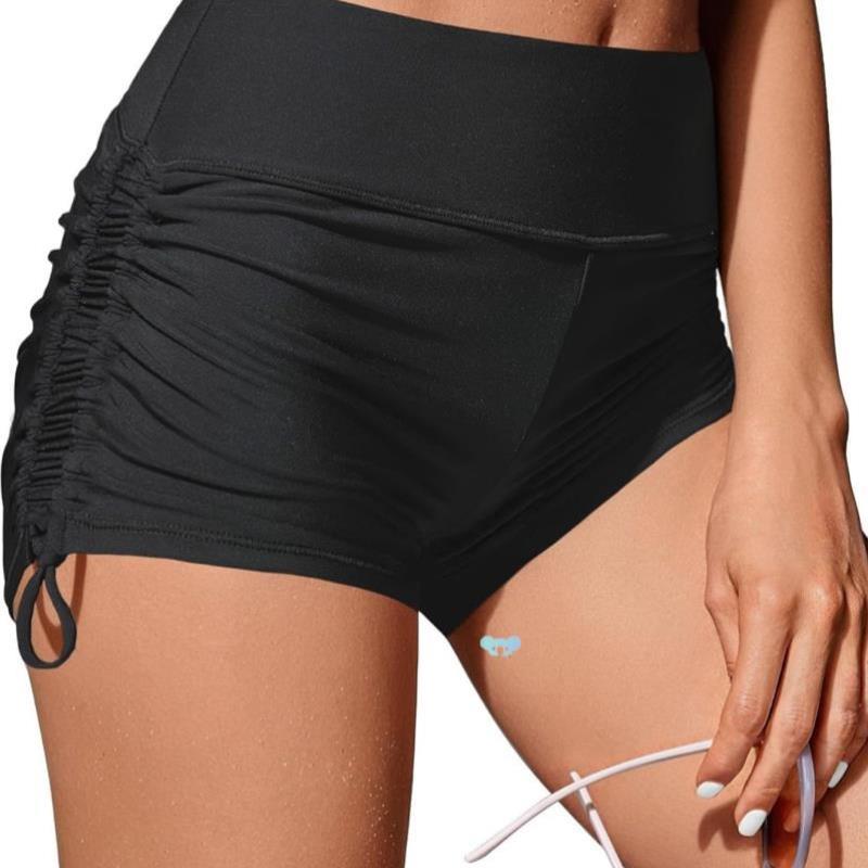 Plus size Women's faion versatile swim orts lined跨境