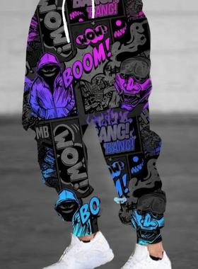 Halloween Comic Letter Joggers Machine Waable Halloween