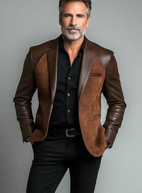 D 937 海外仓 n's Sus Separates休闲涤纶西装外套涤纶翻领