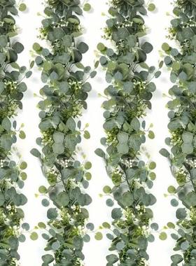 跨境Pack Premium Artificial Eucalyptus Garland Versatile