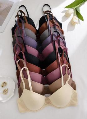 P 19514 2025新款TEMU跨境外贸代发女式纯色柔软舒适文胸