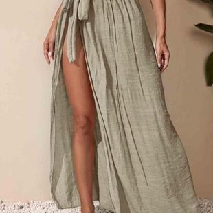 Cover Faion Solid Casual Skirt Side Knot Color Women