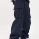Loose men Work Solid Casual Flap Pants Color Pockets