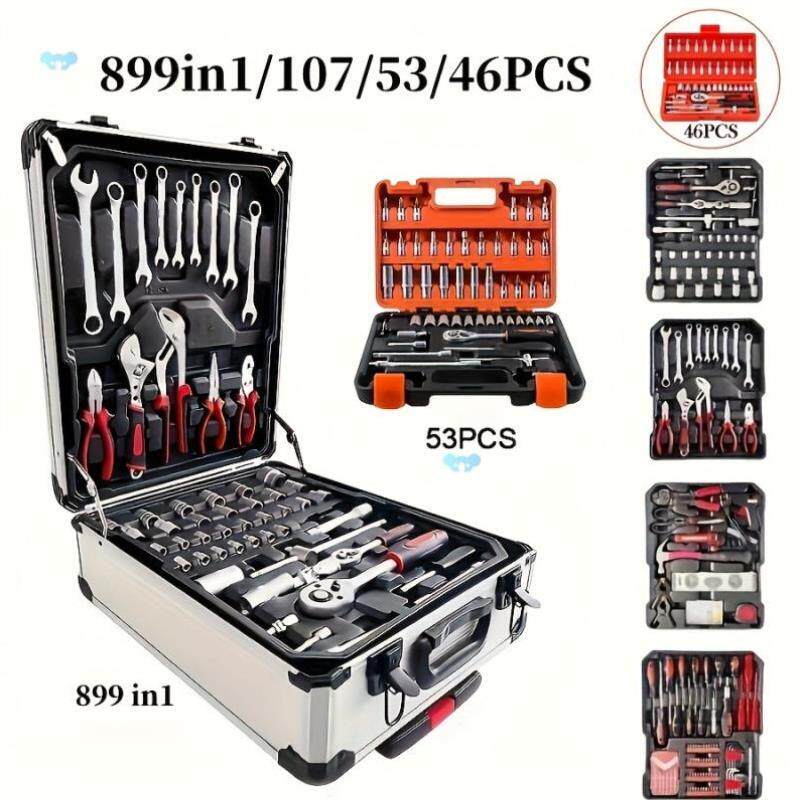 Super Toolbox Truck 899pcs Alnum Truck K Silvery跨境