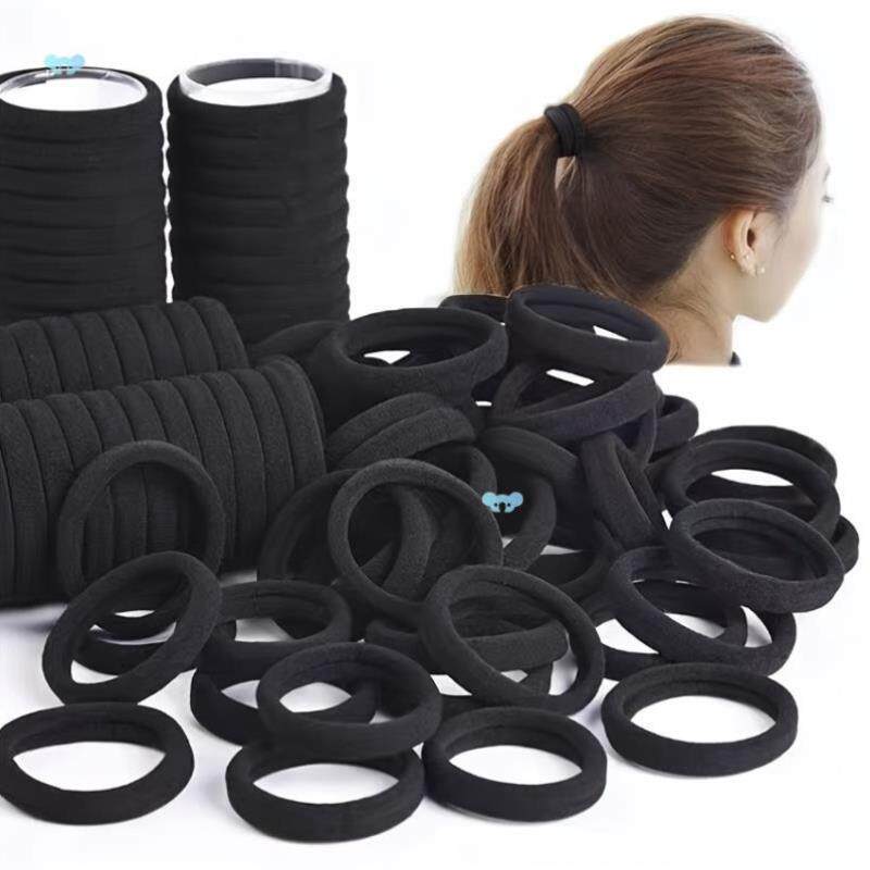 50 100pcs Black Headband Elastic Headband Decorative Hair