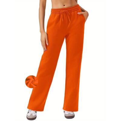 B 60811 Casual Solid Color Fleece Pants 纯色休闲卫裤