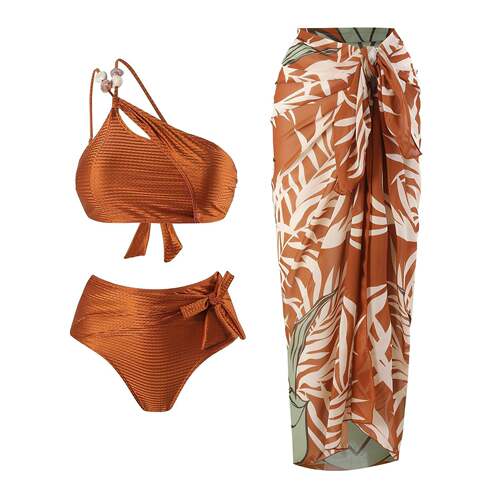 M 47299 Conservative Bikini Set Beach Skirt 保守遮肚泳衣
