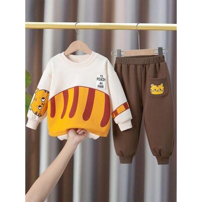 K 75522 Children's Cartoon Hoodie Set 儿童卡通卫衣