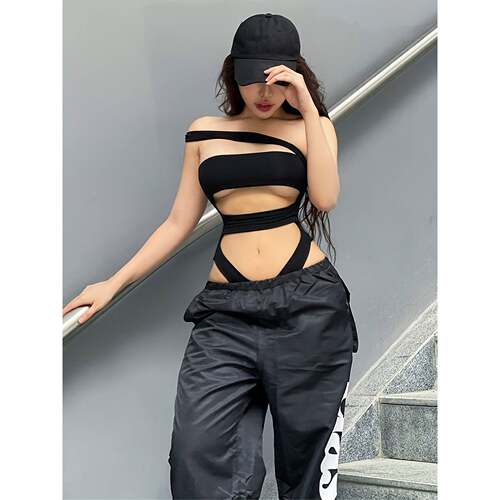 V 24988 One Shoulder Bikini Swimsuit 肩连体泳衣