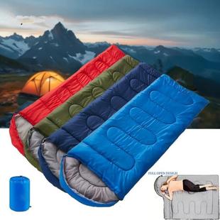 跨境Adult Portable Camping Sleeping Bag Unisex Zipper Design