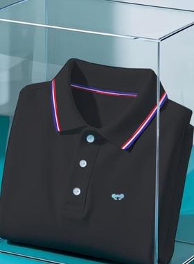 men's yli Black Shirt wh Whe ripe Collar Casual