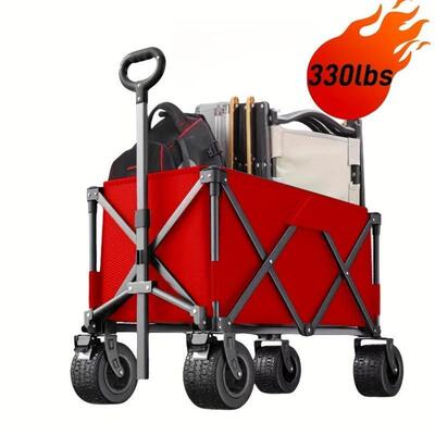 all Terrain Wheels Folding Utily Cart 330 lbs Capacy跨境