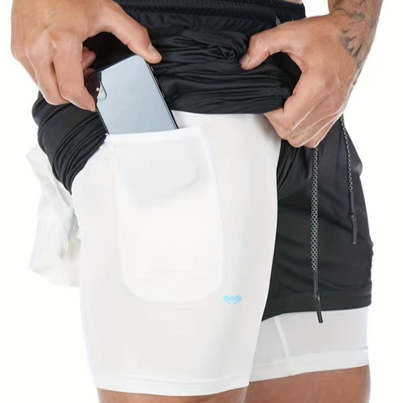 Versatile men's 2 in 1 Sports Shorts: Durable Comfort F