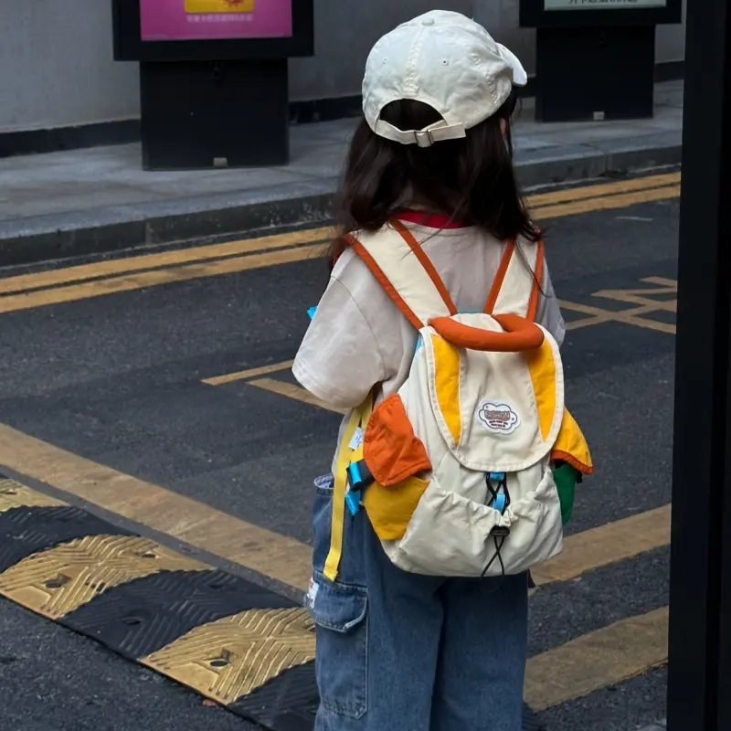 高颜值亲子小背包儿童双肩包男女孩成人书包背包山系撞色背包轻便