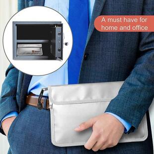 NEW-Fireproof Document Bag Waterproof and Fireproof Money