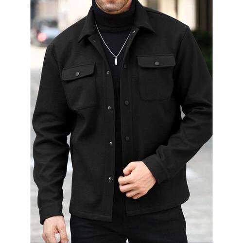 H 76950 Retro Workwear Single Breasted Jacket 复古工装夹克