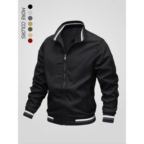 H 82182 Plus size casual windbreaker 大码韩版休闲风衣