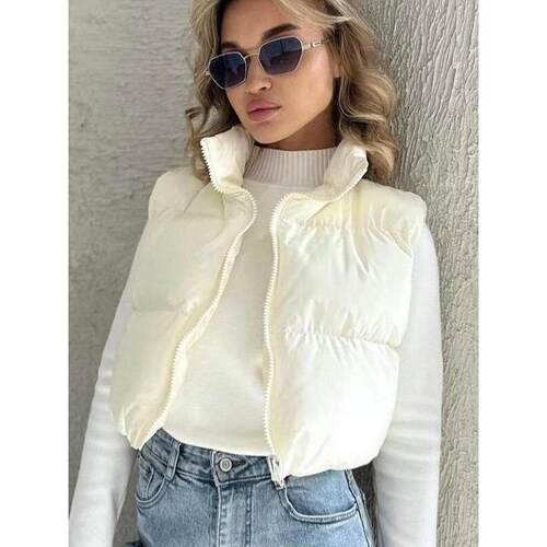 T 59812 Quilted Vest with Stand Collar 棉马甲