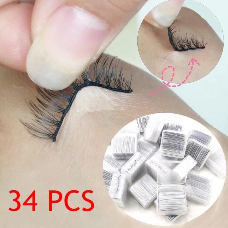 50Pcs Self-icker Eyela Glue rip Reusable Glue-Free