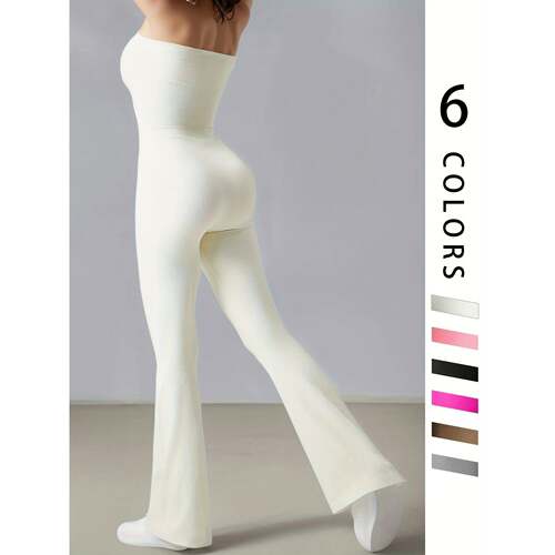 W 71480  Flared Yoga Pants for Women 腰瑜伽喇叭裤