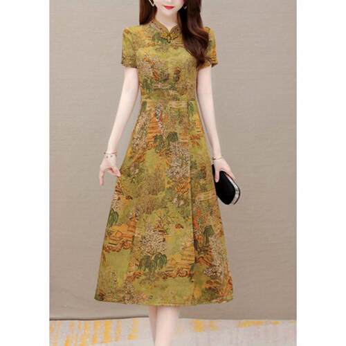 H 58507 Ethnic Style Floral Print Dress 民族风印花连衣裙